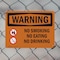Signmission No Smoking No Eating No Drinking OSHA Warning Sign, Plastic, 10in W x 7in L, 2PK OS-2PACK-WS-P-710-L-12712 - alternate 5